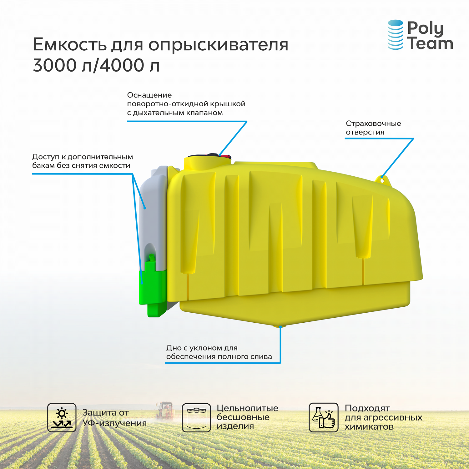 Новинка 2023: Емкость для опрыскивателя